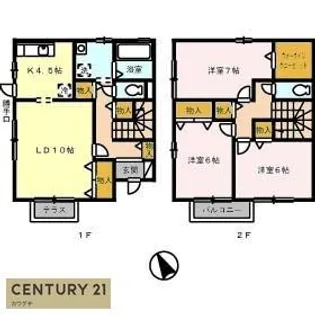ウィルコートMIYABI【1階】の間取り