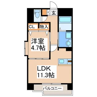 フォレストトップ大津【6階】の間取り