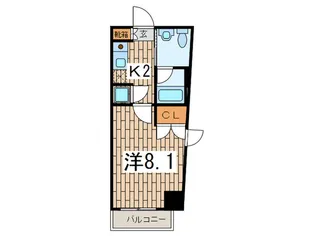 ブリリアンス幸【6階】の間取り