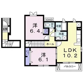 エンブレイス【2階】の間取り