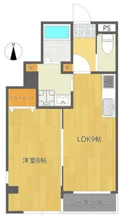 レジデンスオーク【1階】の間取り