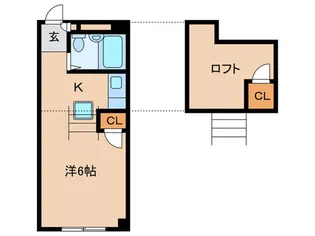 阿佐ヶ谷タウンハウス【1階】の間取り