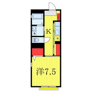 ノースポールB棟【1階】の間取り