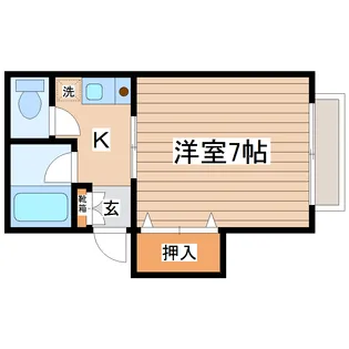 共和ハイツ【2階】の間取り