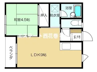 セゾン・ド・ジュネス【1階】の間取り