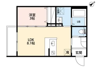 千葉県柏市根戸【アパート】の間取り