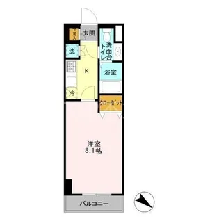 登戸N・Tステージ【8階】の間取り