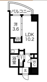 大阪府大阪市中央区島町2【マンション】の間取り