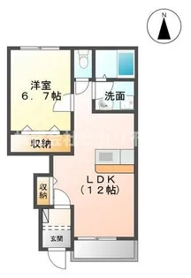 《角部屋》シルフィード【2階】の間取り