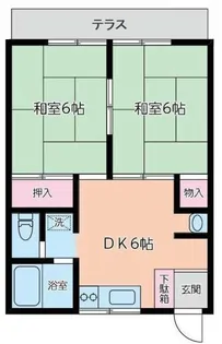 二幸ハイム【1階】の間取り