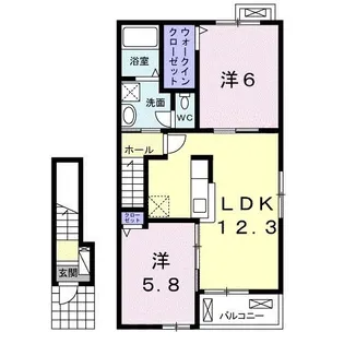 フェリーチェ【2階】の間取り