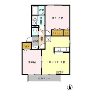 グレイズ【2階】の間取り