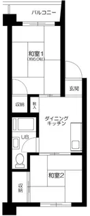 志村城山ローヤルコーポ【5階】の間取り