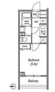 GENOVIA大崎skygarden ジェノヴィア大崎スカイガーデン【3階】の間取り