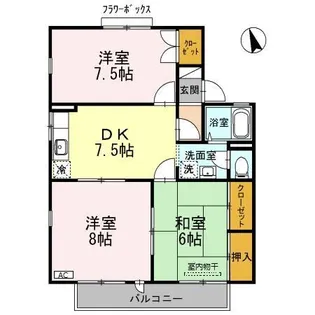 ライブタウン風間【2階】の間取り