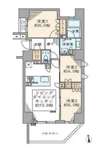 リストレジデンス浅草国際通り【10階】の間取り