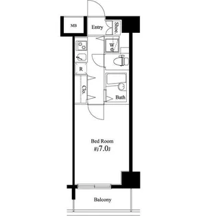SQUARE潮見【5階】の間取り