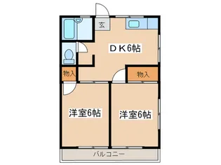 平沢ハイツ【1階】の間取り