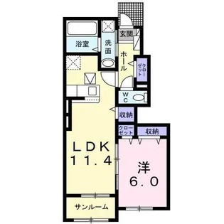 フォルトゥーナIII【1階】の間取り