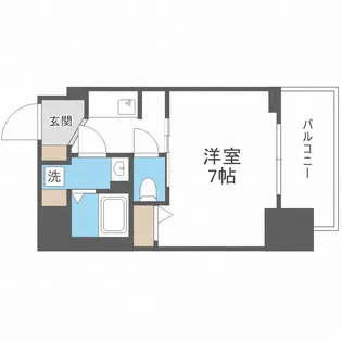 S RESIDENCE難波大国町Deux【4階】の間取り