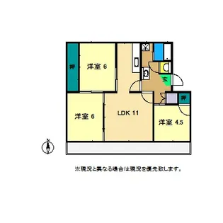 ファミール物部【2階】の間取り