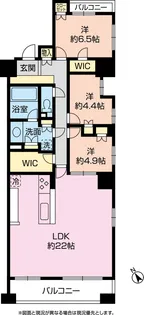 B‘sタワー橋本E棟【12階】の間取り