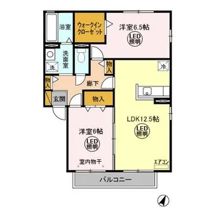 サイプレス ABC【2階】の間取り