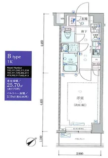 GENOVIA練馬高野台skyrun【6階】の間取り