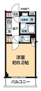 ARCOBALENO UMEYASHIKI【4階】の間取り