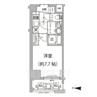 エスリード大須アヴェニュー【13階】の間取り