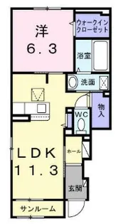 Ohana【1階】の間取り