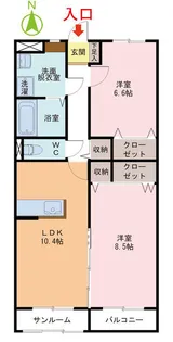 リュエル【3階】の間取り