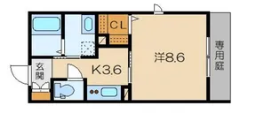 シャーメゾン・ハイクレア【1階】の間取り
