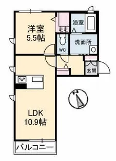 シャーメゾンTOKIWA(トキワ)【2階】の間取り