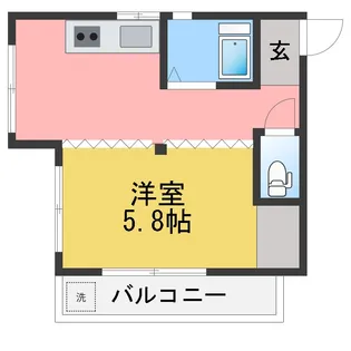 マンショントライポート【4階】の間取り