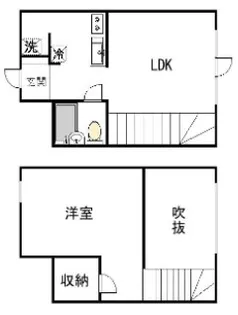 カーサハーツ【1階】の間取り