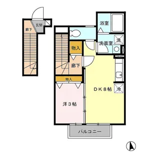 プログレッソA【2階】の間取り