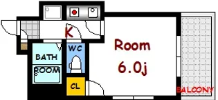 シャテロ住吉【3階】の間取り