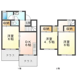 ビレッジハウス笹川55号棟【1階】の間取り