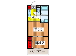 Sunshine七里【2階】の間取り