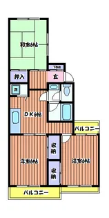 新町ベルメゾン【1階】の間取り
