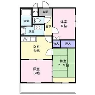 ソレアード【1階】の間取り