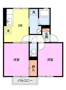メゾン スパークA棟【2階】の間取り