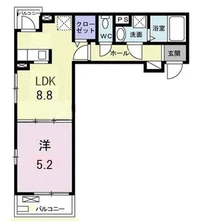 アルコバレーノII【3階】の間取り