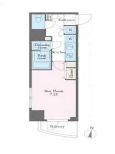 アジールコート西新宿【4階】の間取り