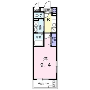 エレンシア豊野【1階】の間取り