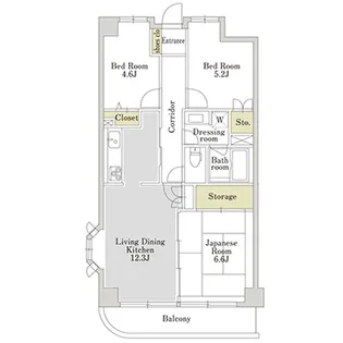 アーバンパーク三ツ池公園S【6階】の間取り