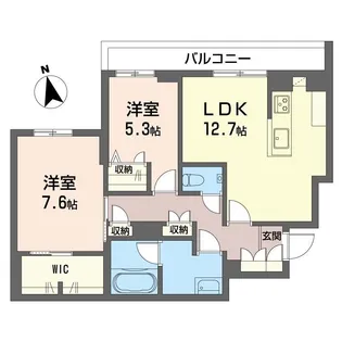 カーサレジオ戸塚【3階】の間取り