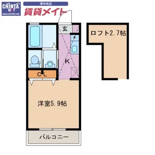 スマイルコーポI【2階】の間取り