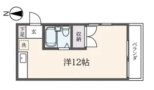 アパートメントリラ【2階】の間取り